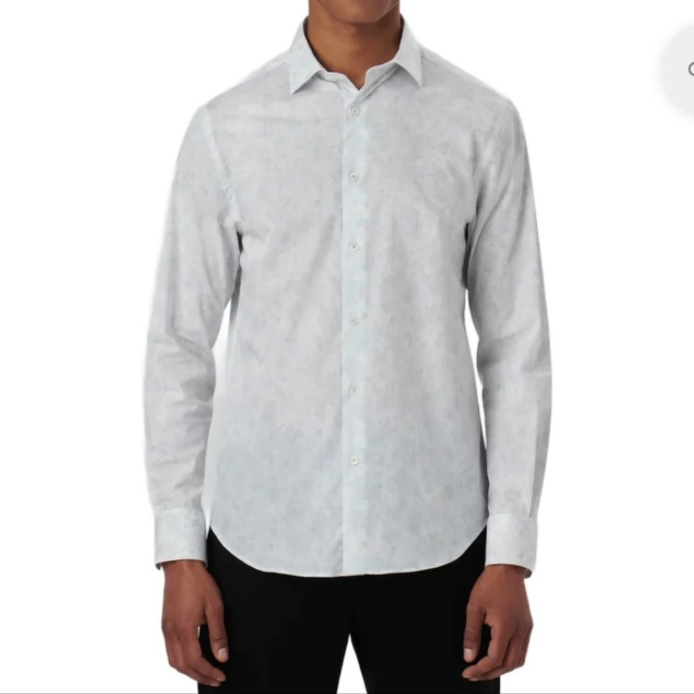 Bugatchi Axel Abstract Shirt CS3004L40S White